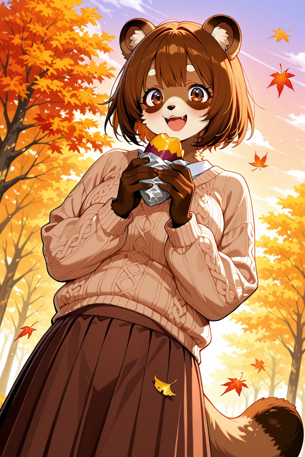 秋のたぬきさん