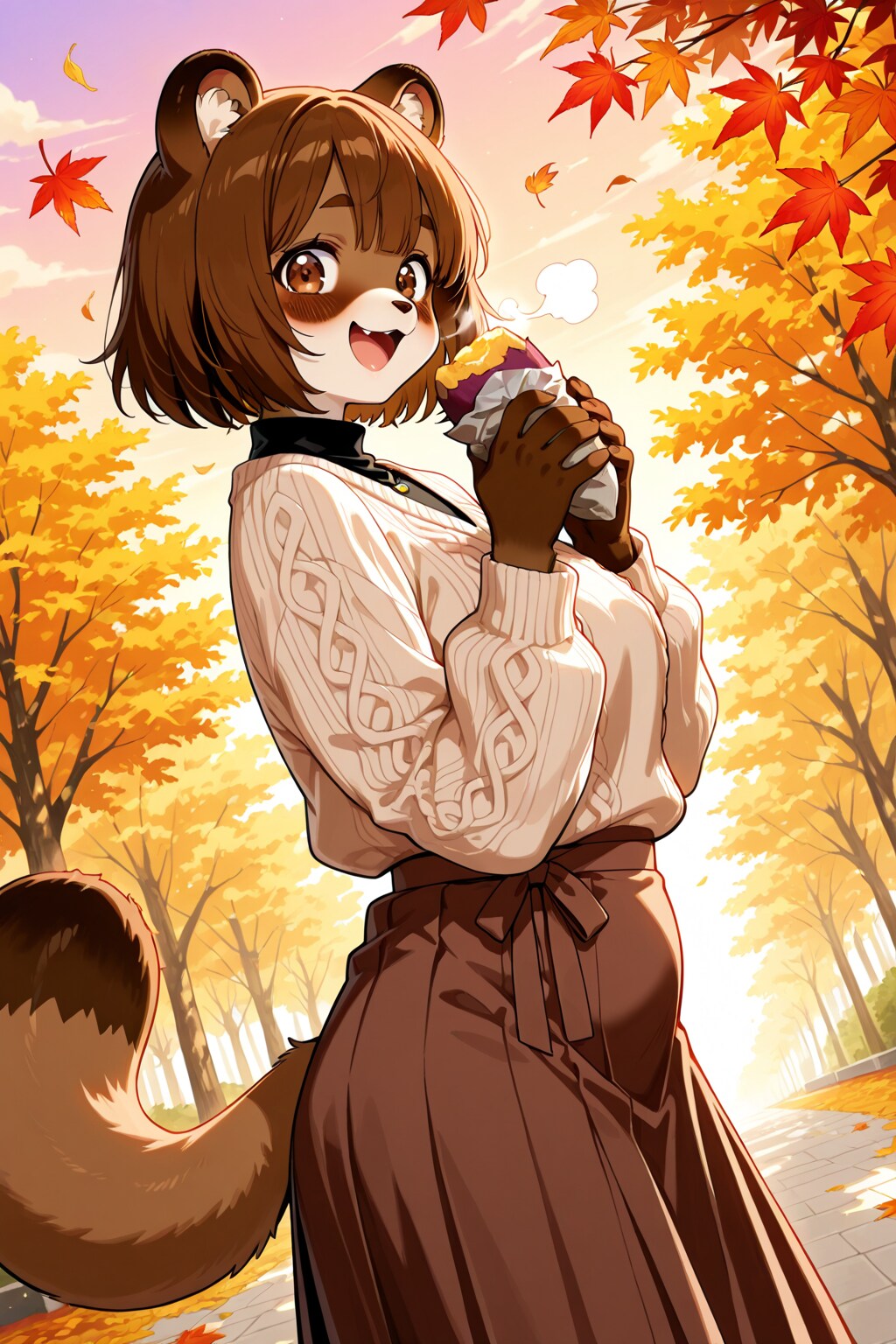 秋のたぬきさん