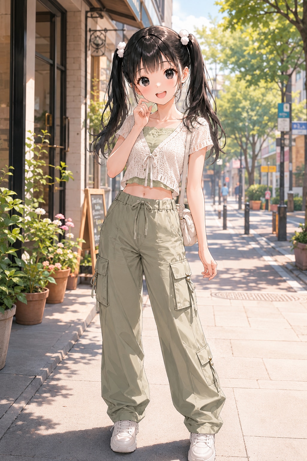カーゴパンツでラフに♪