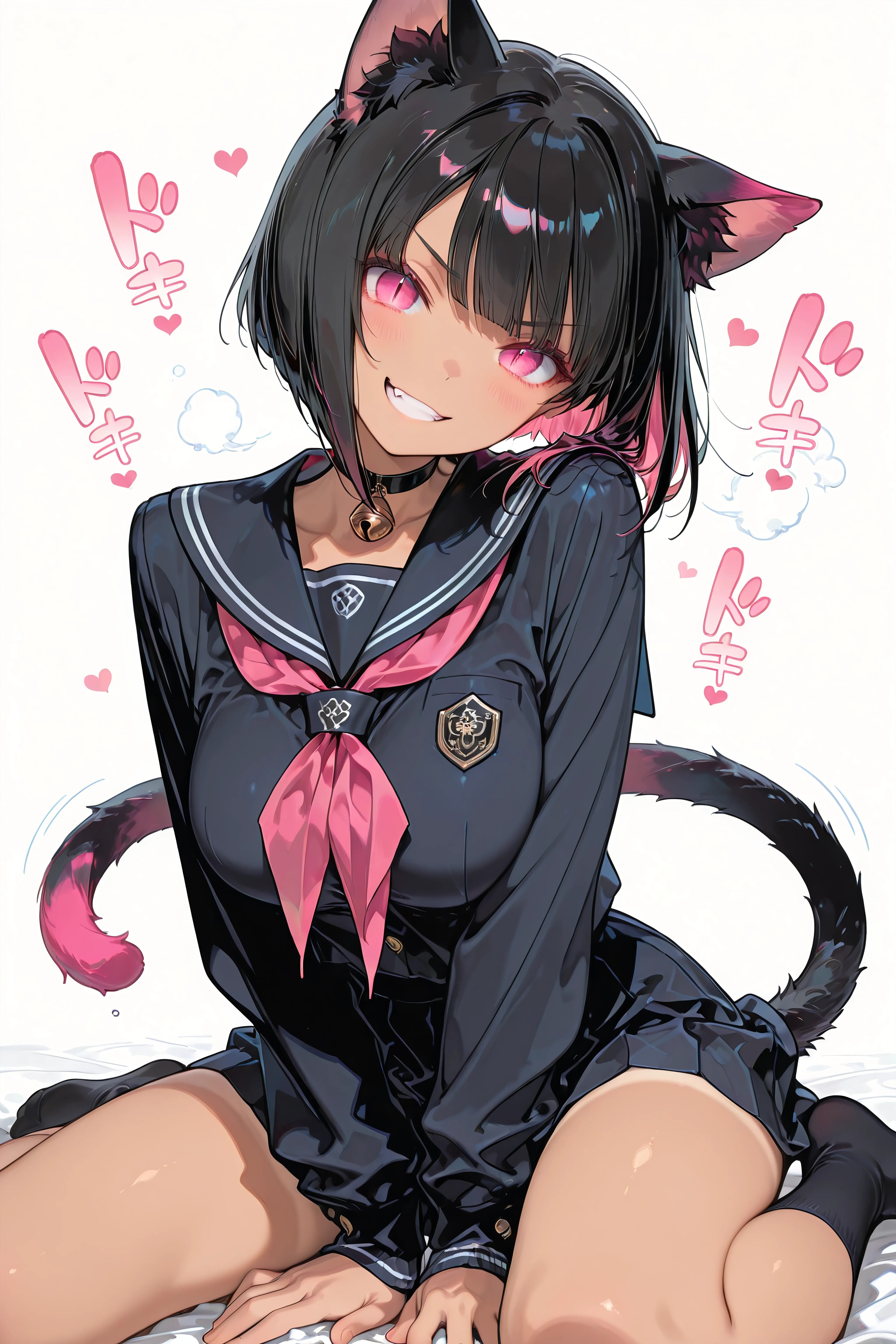 Heartbeats Drawn in Pink