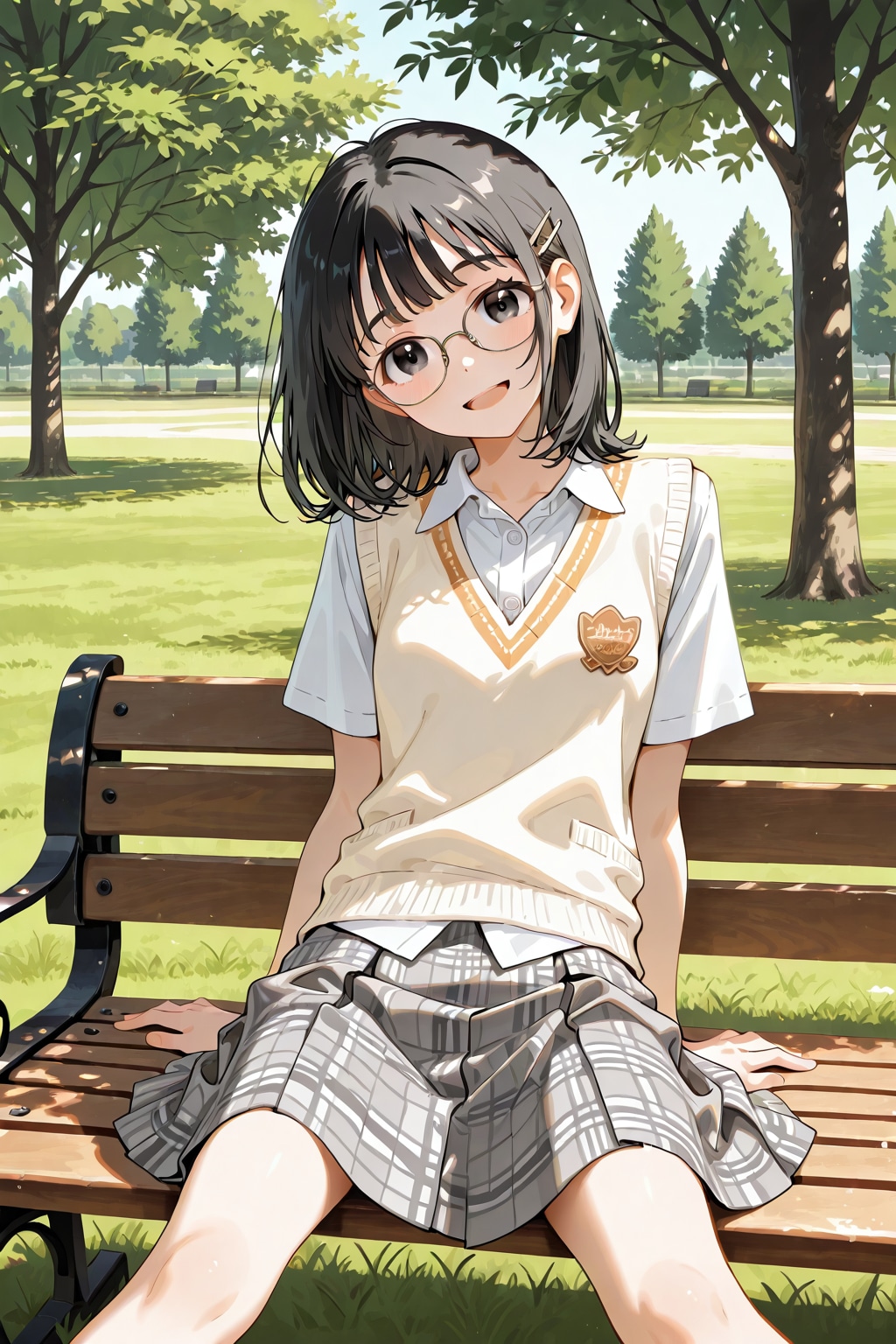 眼鏡×公立ダサ制服女子４６