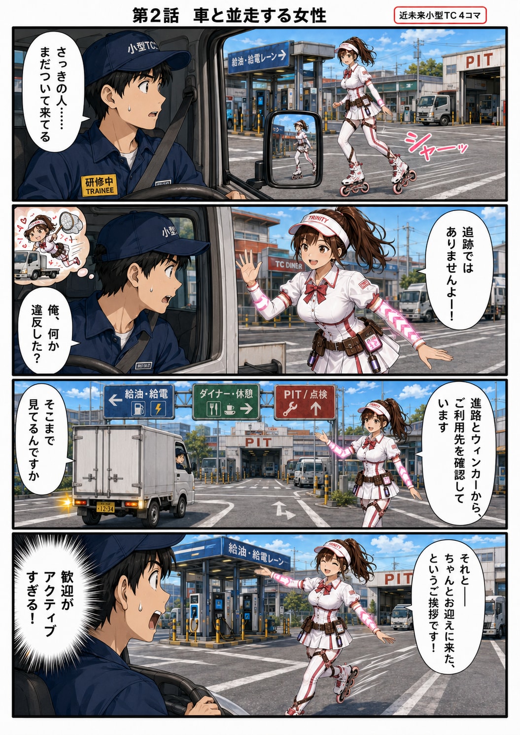第2話　車と並走する女性