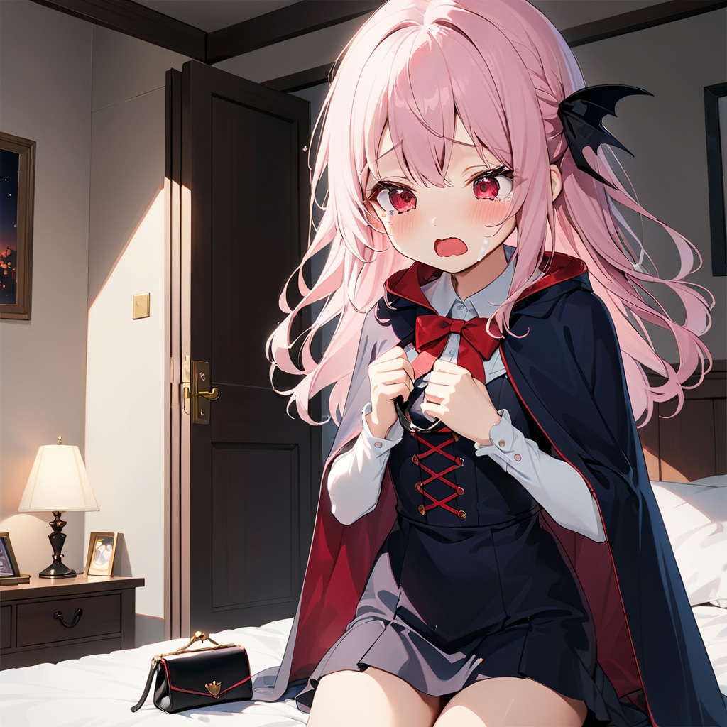 お金がない引きこもり吸血鬼ちゃん、お金はおっかねーよ | の人気AIイラスト・グラビア