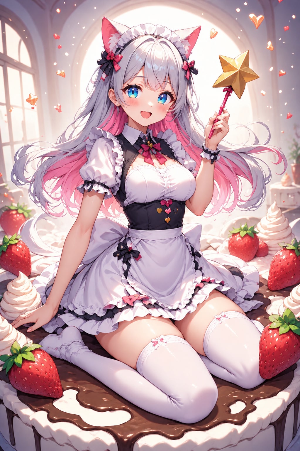 マジカル　ネコ耳メイド | の人気AIイラスト・グラビア
