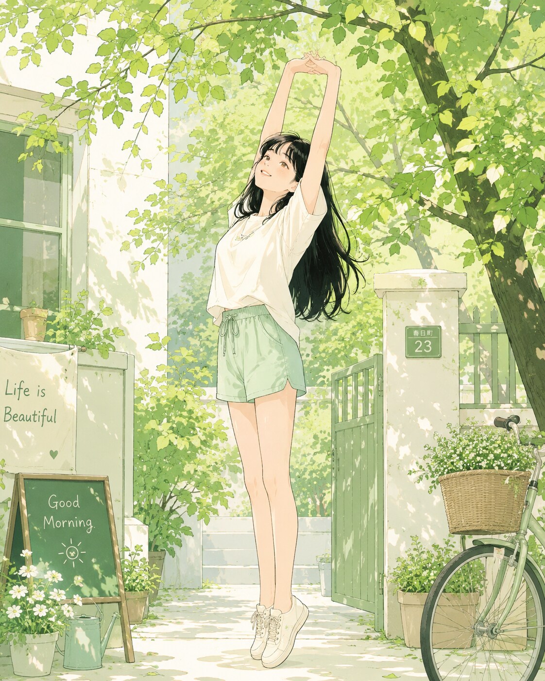 新緑と少女21