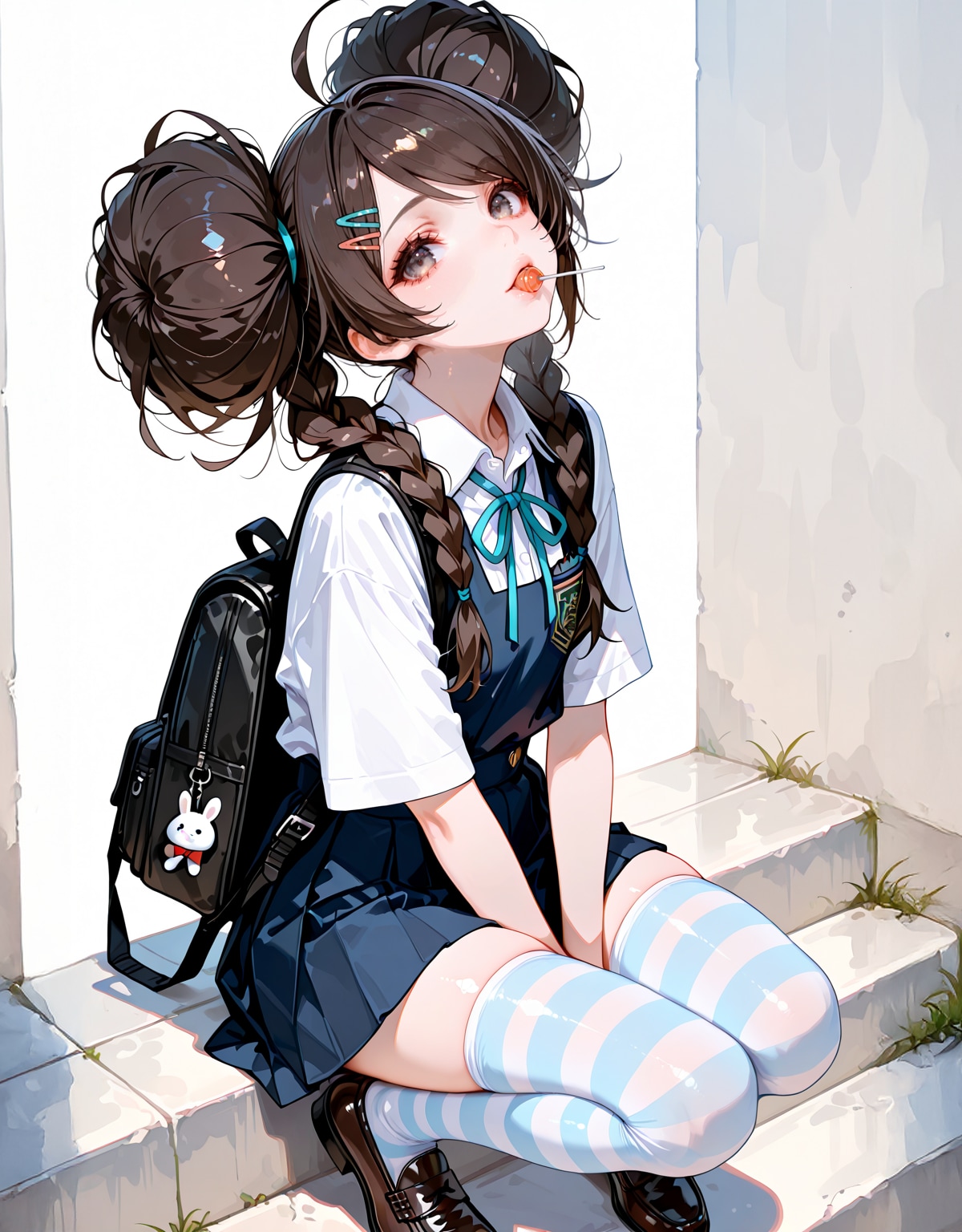 JKと絶対領域 | の人気AIイラスト・グラビア