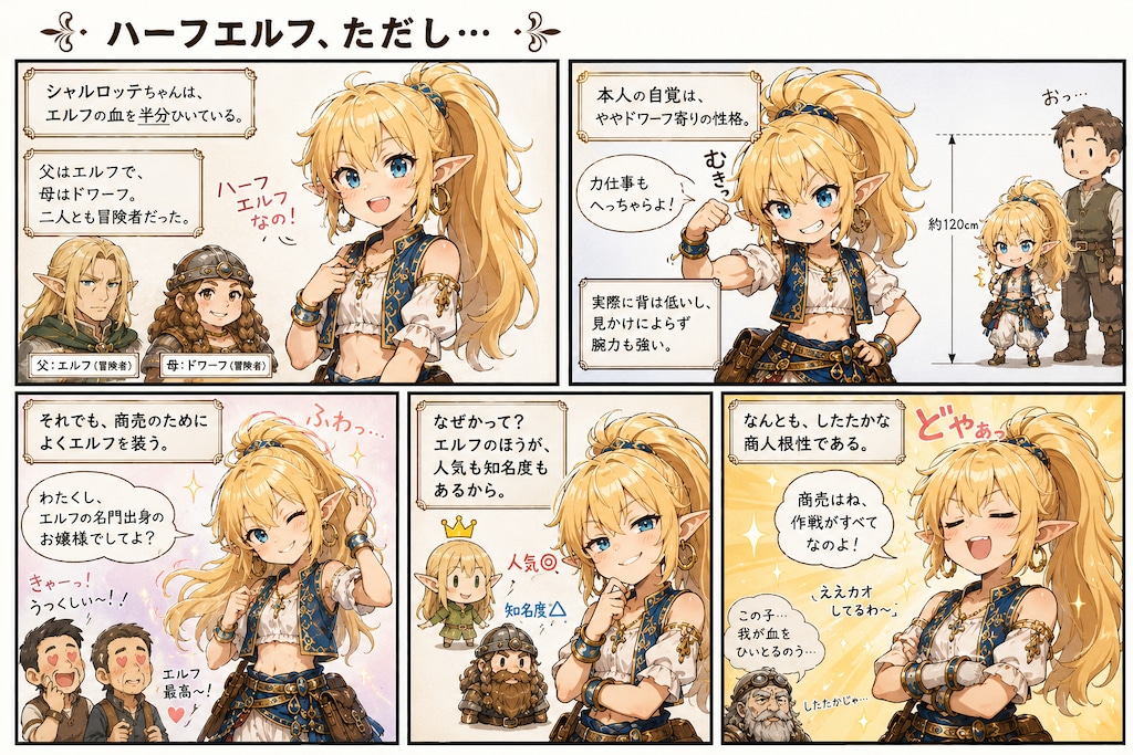 ハーフエルフ、ただし…