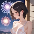 浴衣と花火と綾子さん 12枚目