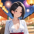 浴衣と花火と綾子さん 6枚目