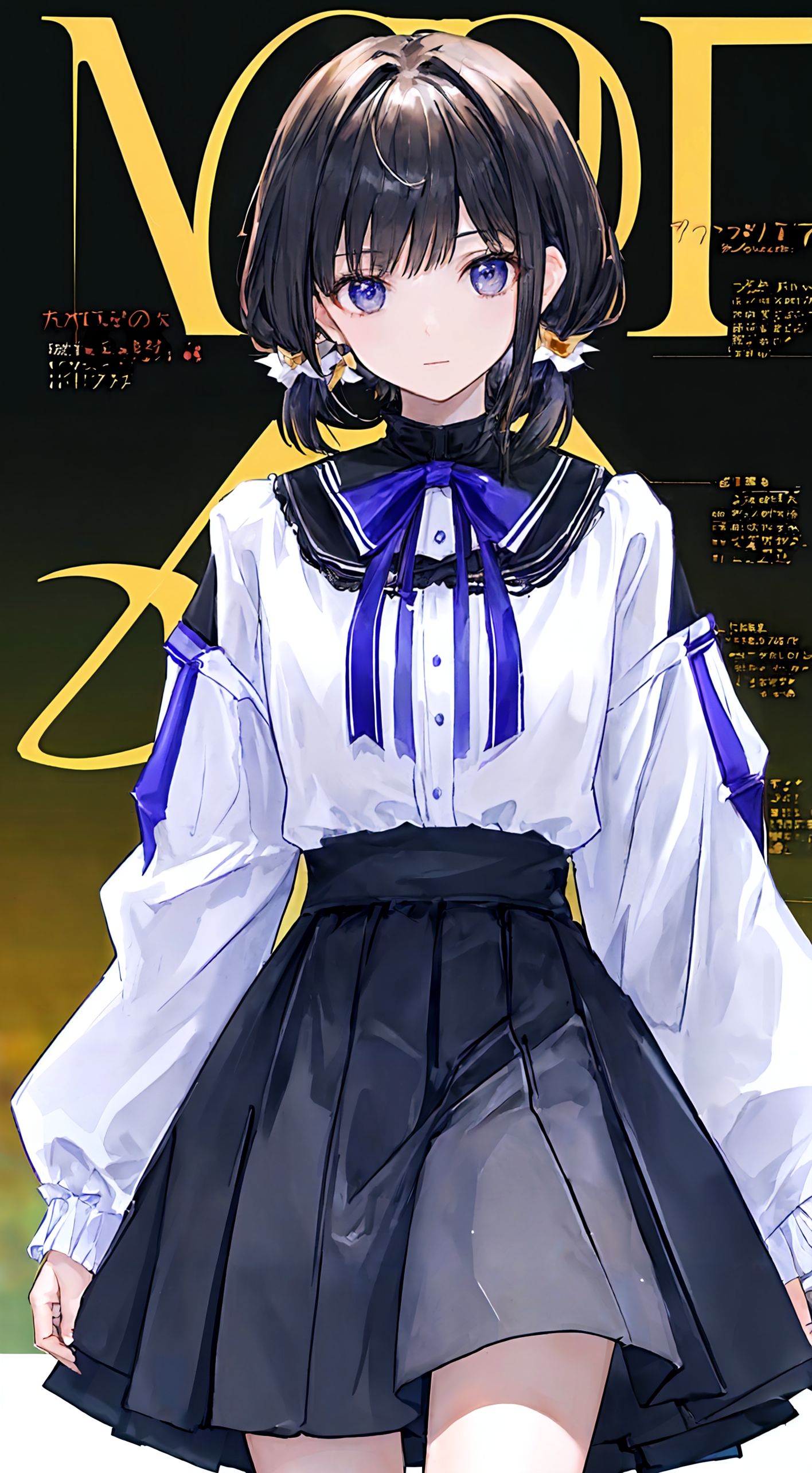 magazine風表紙絵 | の人気AIイラスト・グラビア