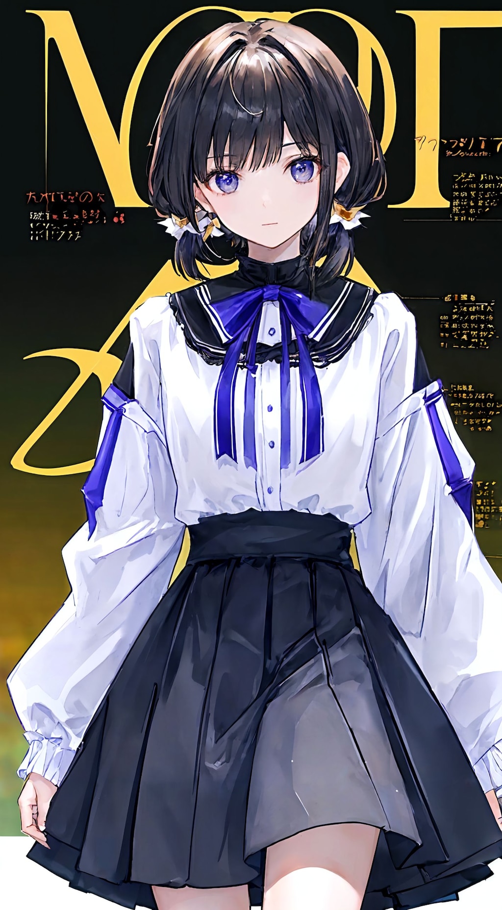 magazine風表紙絵