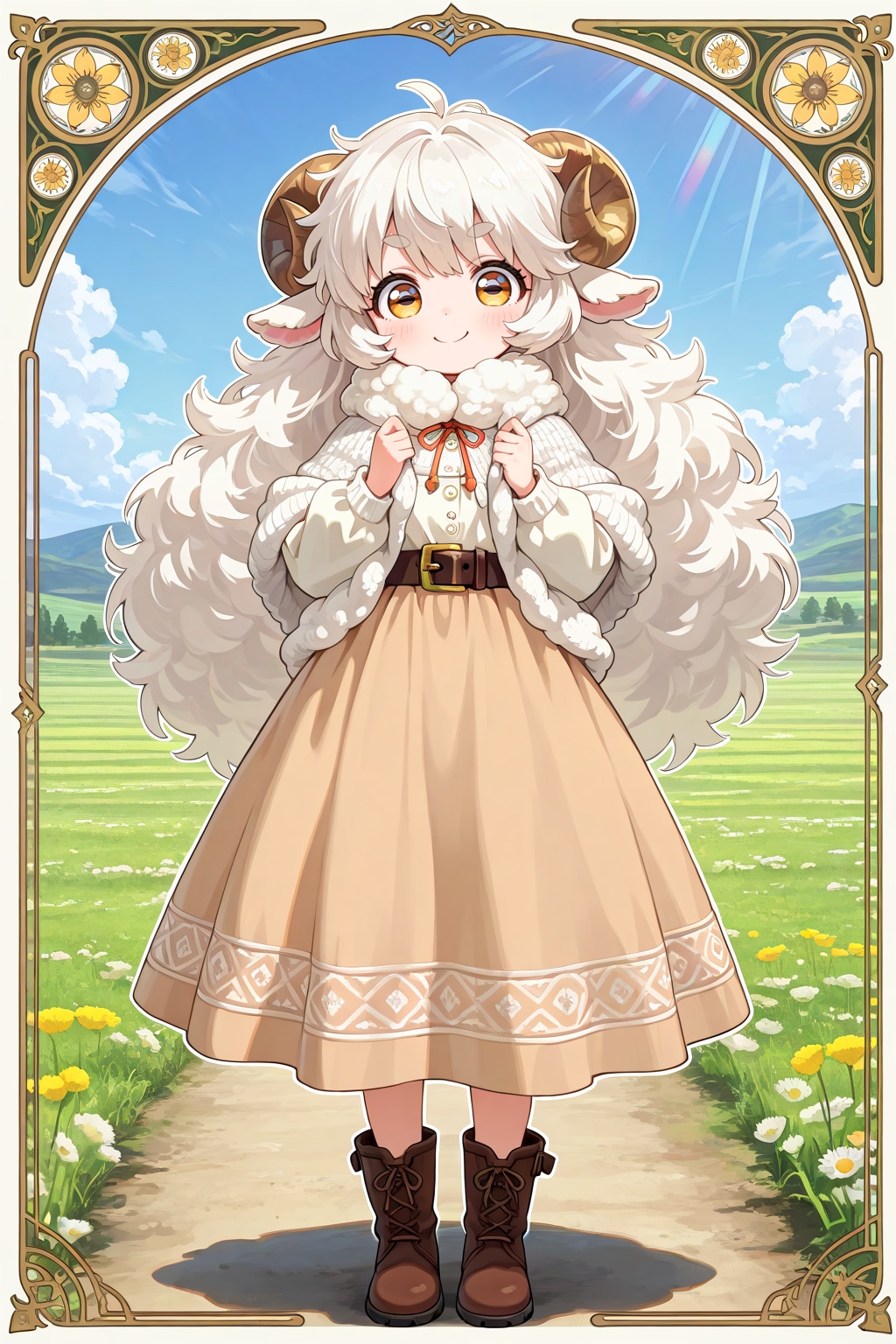 メリノ種の女の子