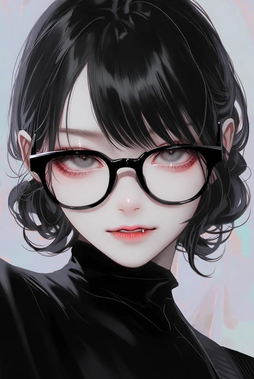 モノクロメガネっ子