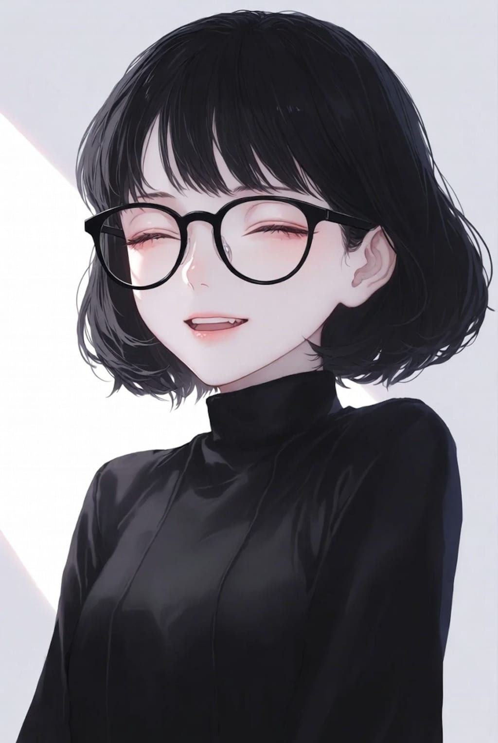 モノクロメガネっ子