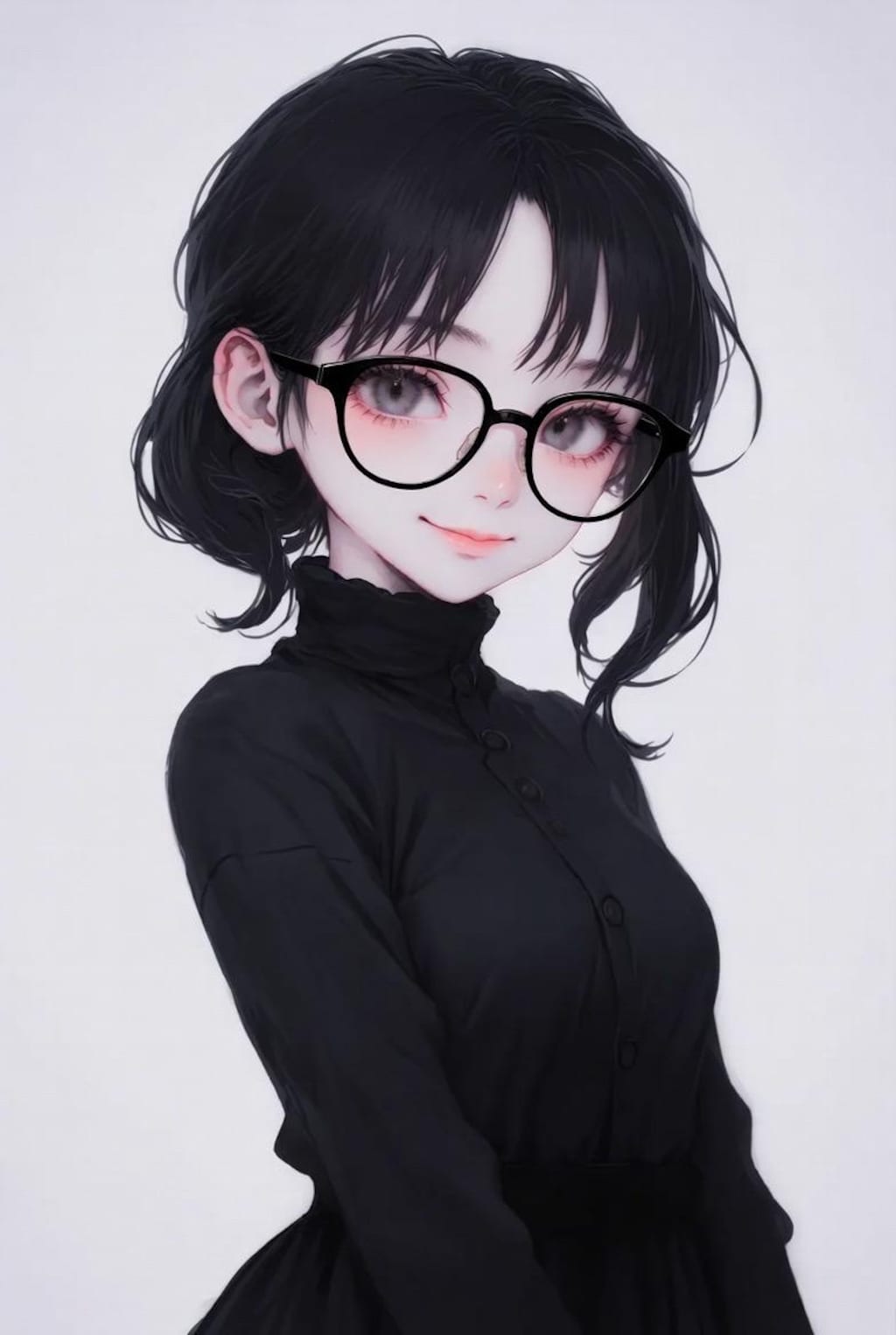 モノクロメガネっ子