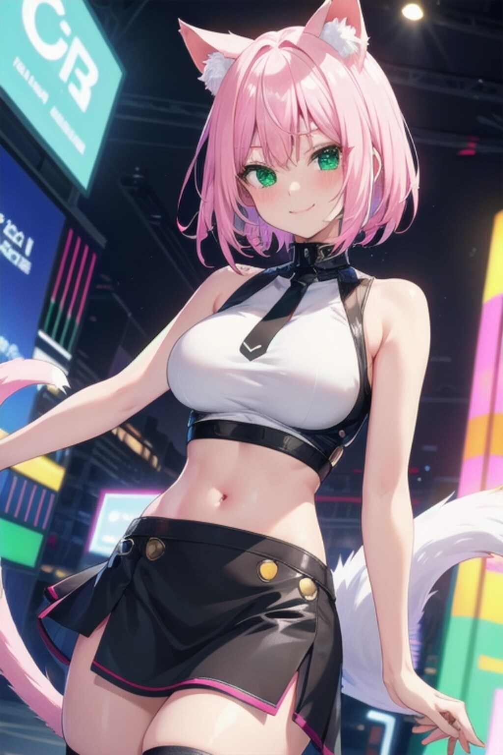 ネオンスタイル猫ちゃん
