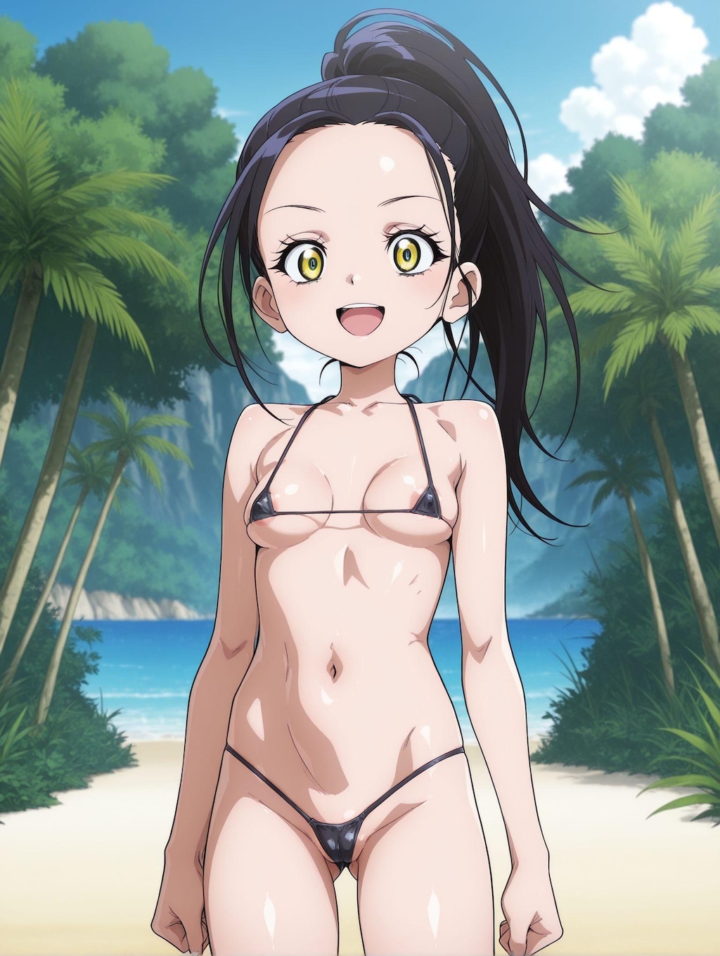 狼嵜光×マイクロビキニ