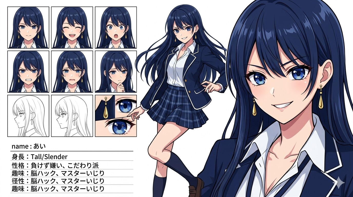私のこと、もっと知って？ 〜あい設定資料＆制服スタイル〜