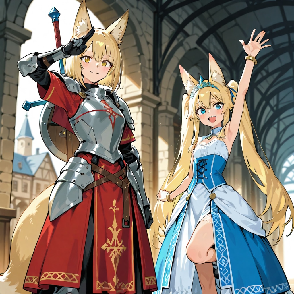 姫と護衛騎士２ | の人気AIイラスト・グラビア