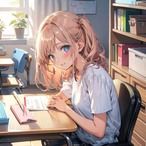 お勉強だよ〜 | の人気AIイラスト・グラビア