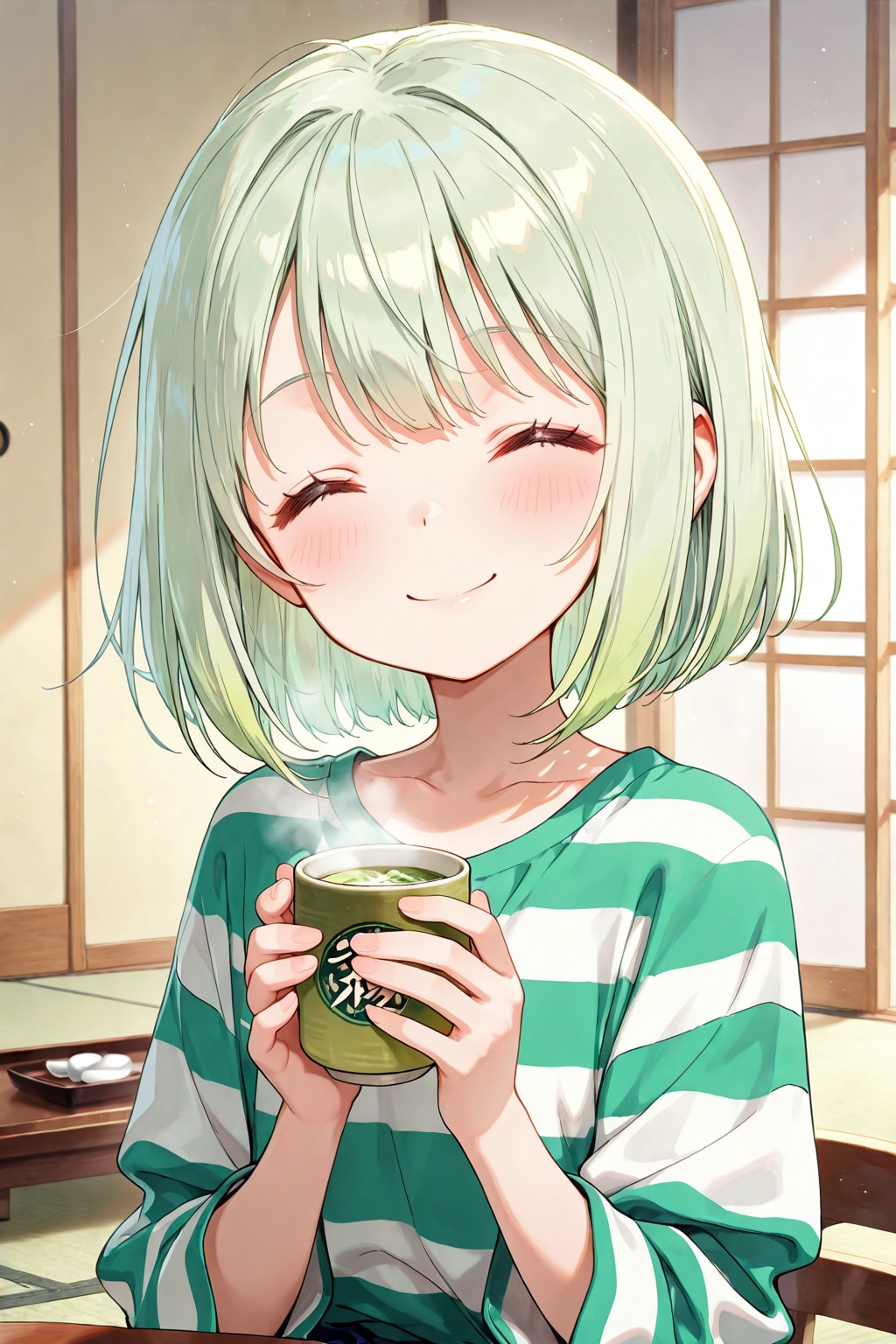 緑茶で一服 | の人気AIイラスト・グラビア