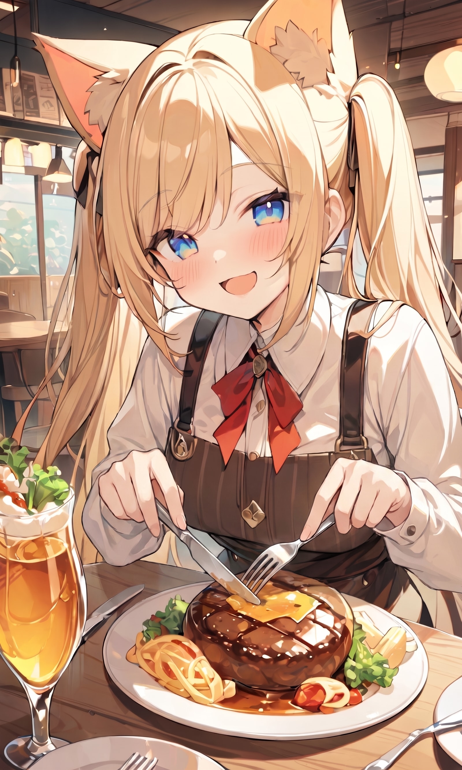 こるり「ハンバーグんみゃい」まや「まあおいしいならいいか」