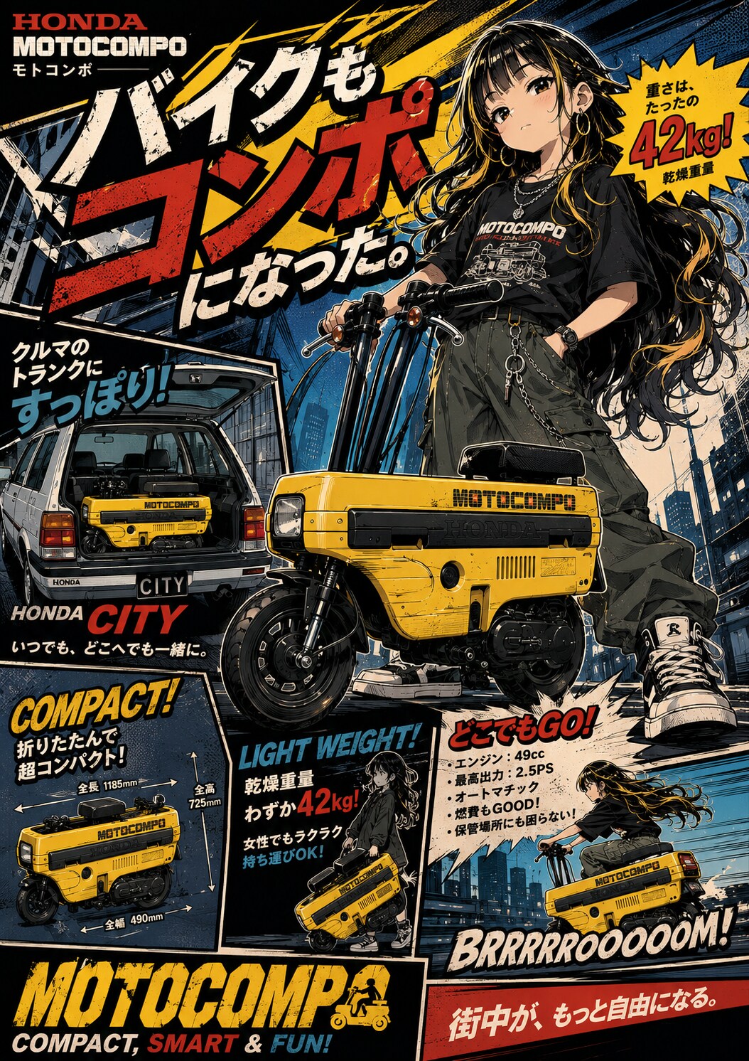 MOTOCOMPOとほんだもとこちゃん