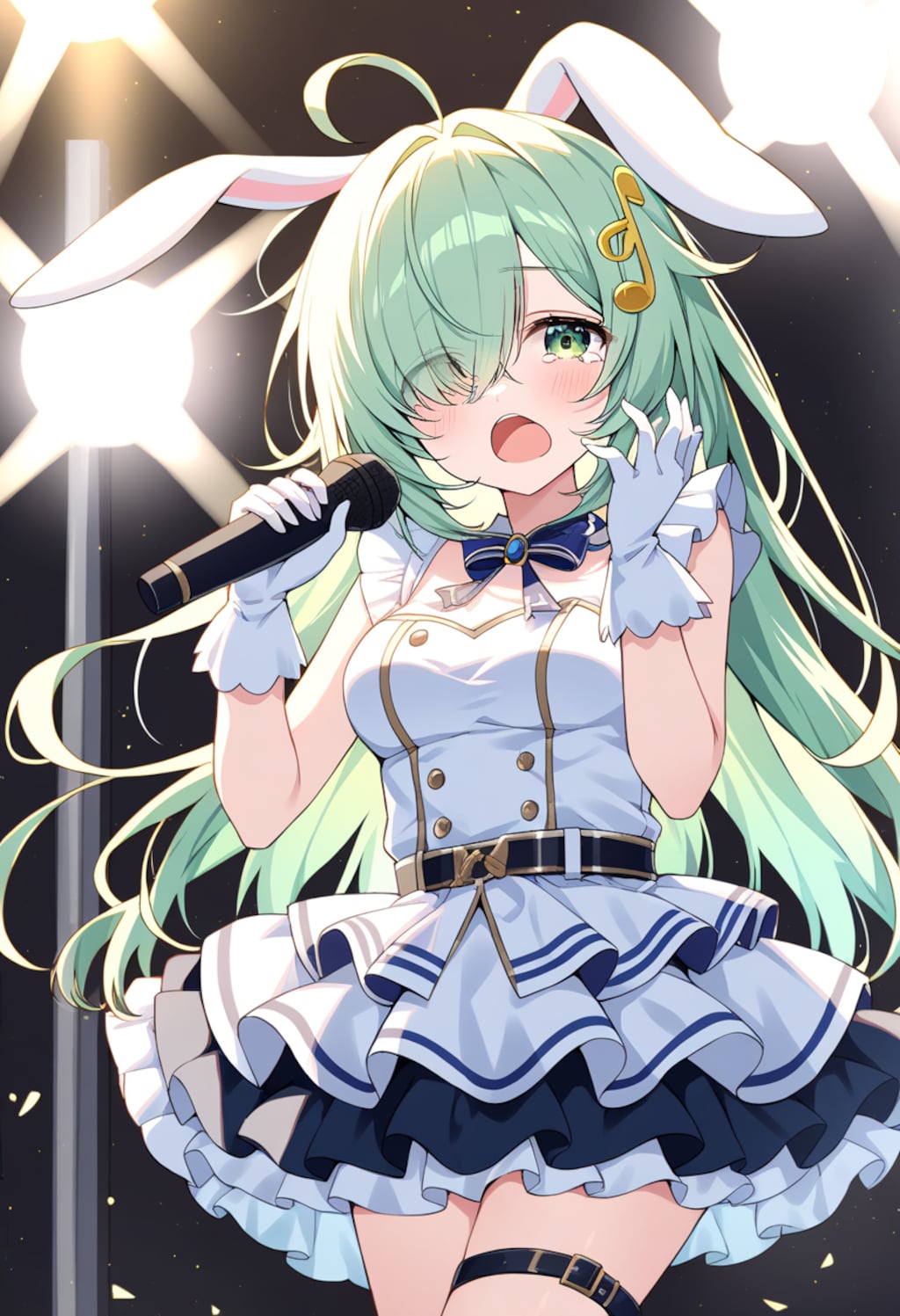 ねむい中歌うディアちゃん、大はしゃぎの誰か