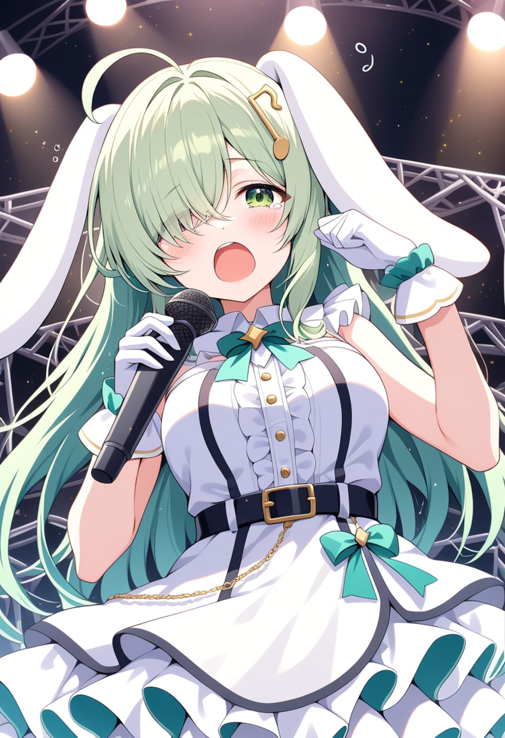 ねむい中歌うディアちゃん、大はしゃぎの誰か