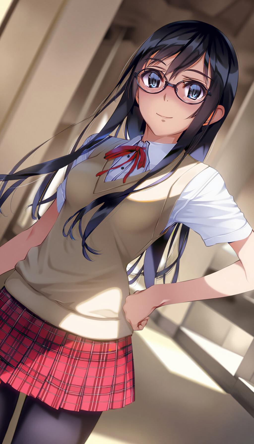 black-framed oval eyewear