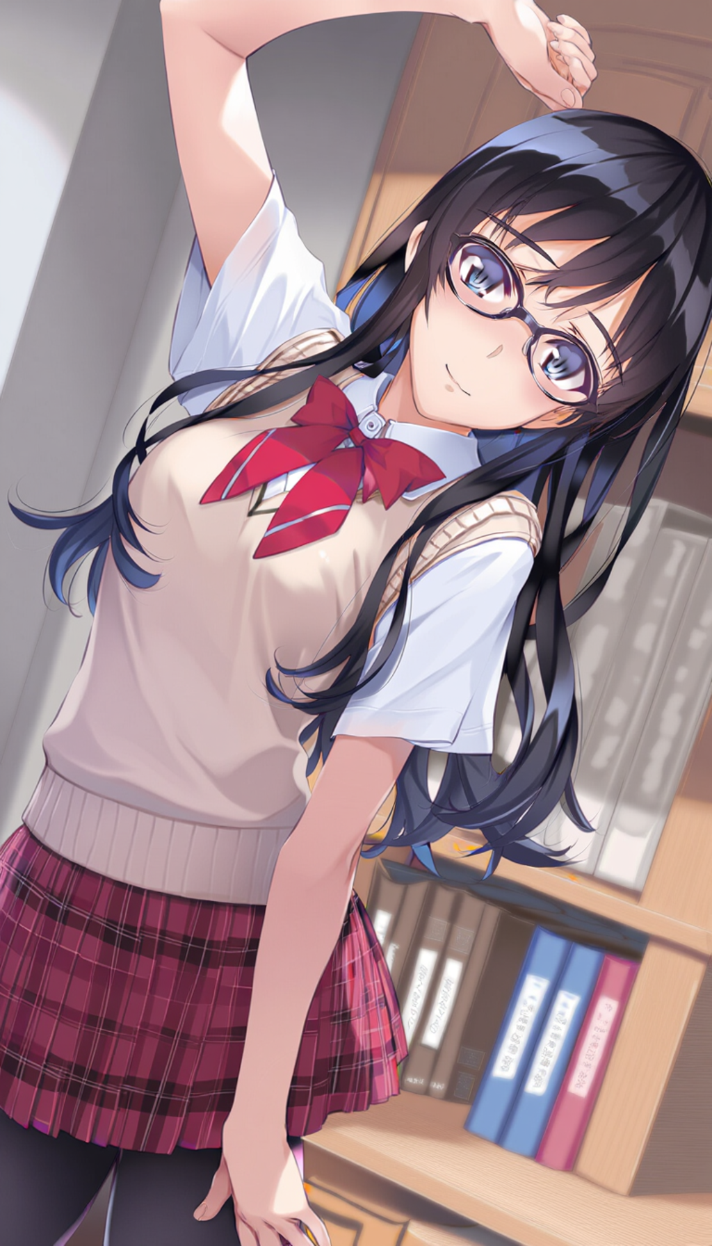 black-framed oval eyewear