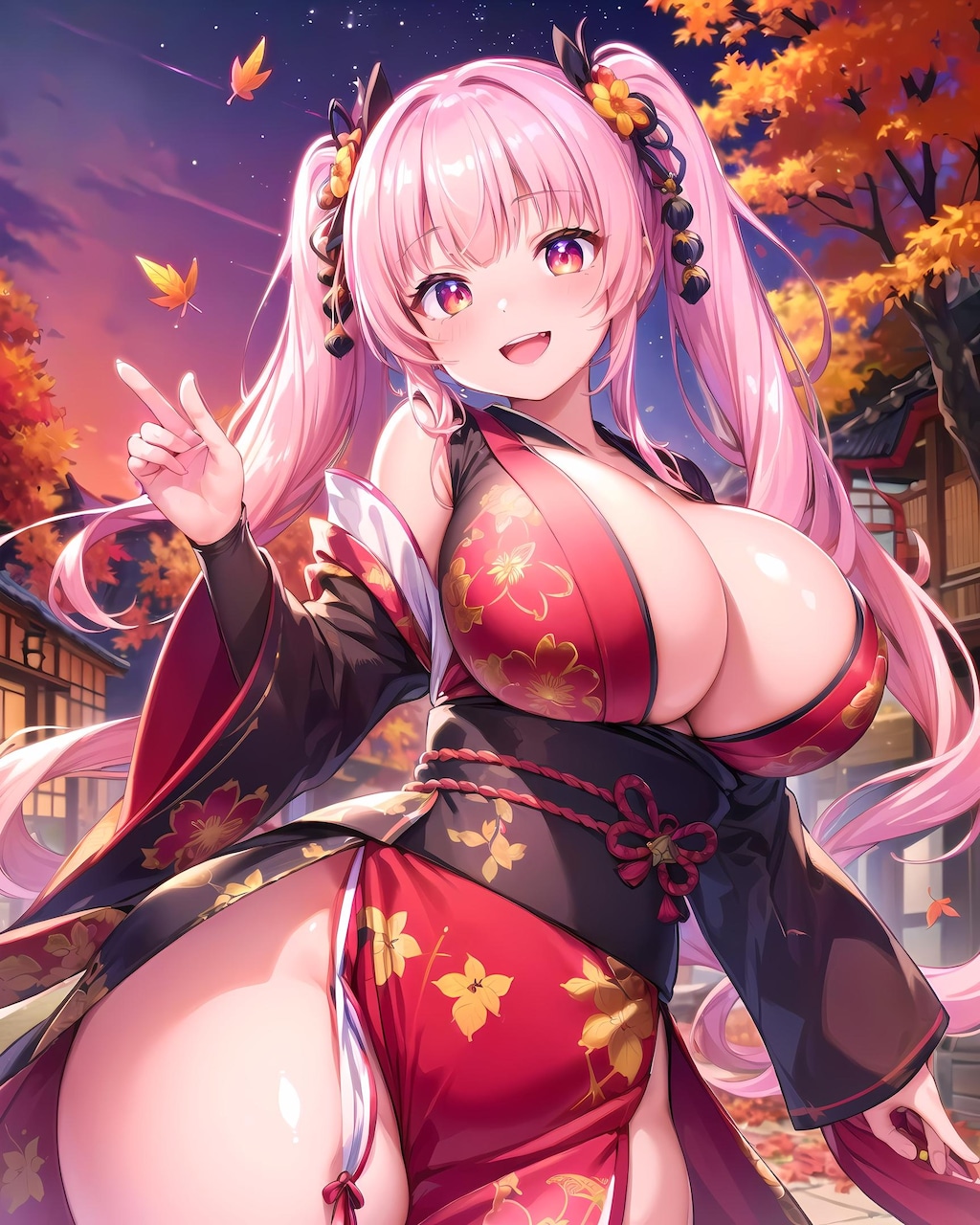 むっちり和風ギャル