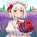 白くま少女から花束を 2枚目