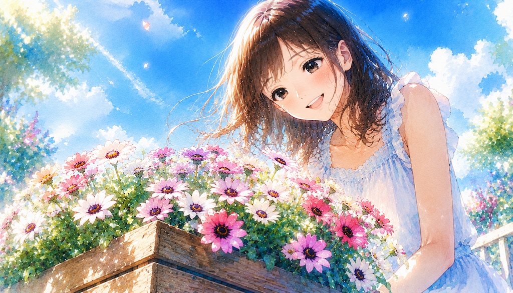 誕生花　0629 ディモルフォセカ