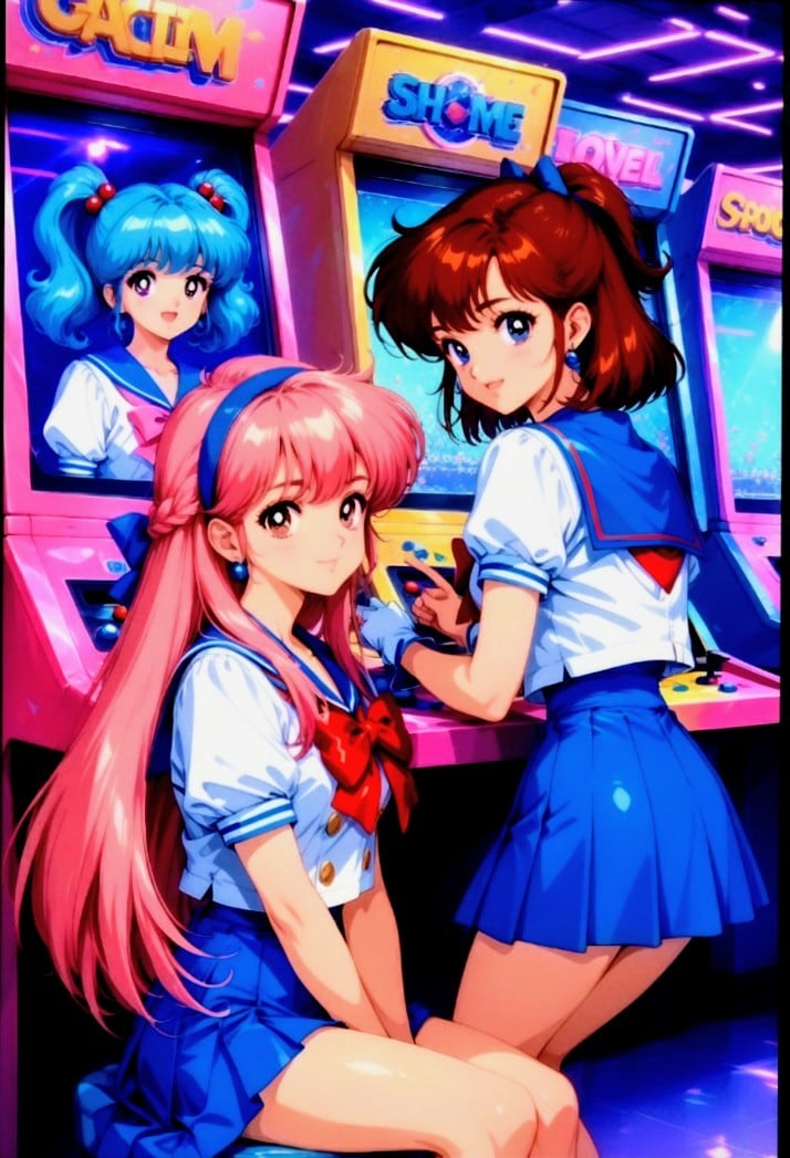 ゲームセンターで遊びたい娘達。 | の人気AIイラスト・グラビア