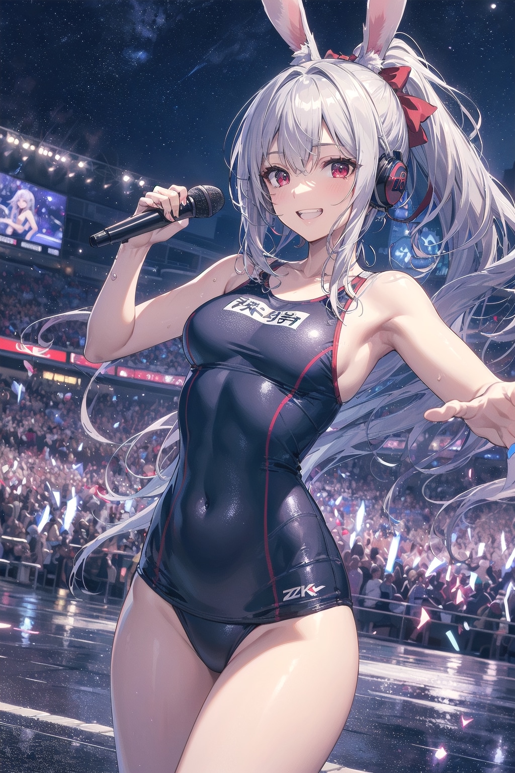 スク水ライブツアー in ウサミミスタジアムなのです🏟🐰🎶