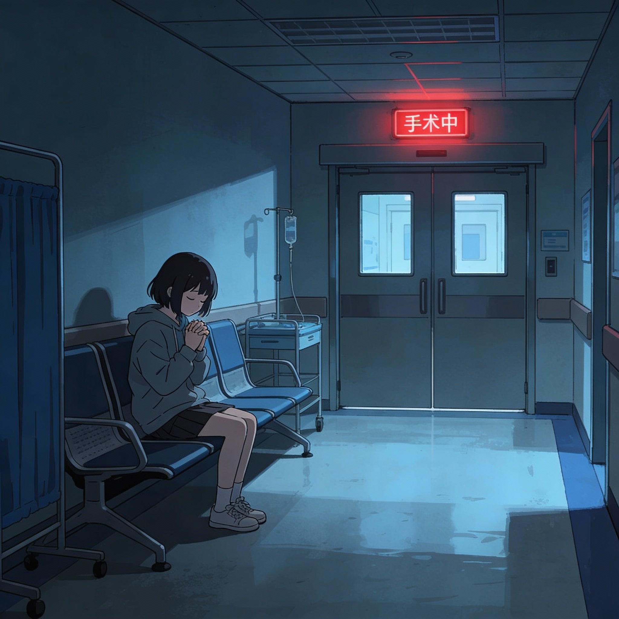 手術が終わるのを待つ女の子 | の人気AIイラスト・グラビア
