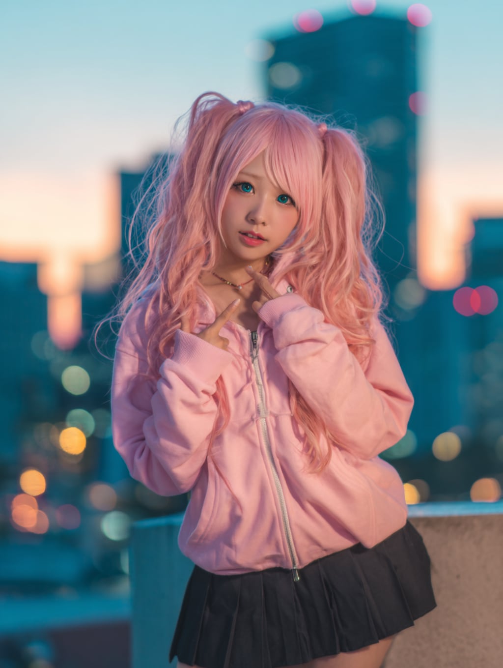 ツインテールボッチ美女