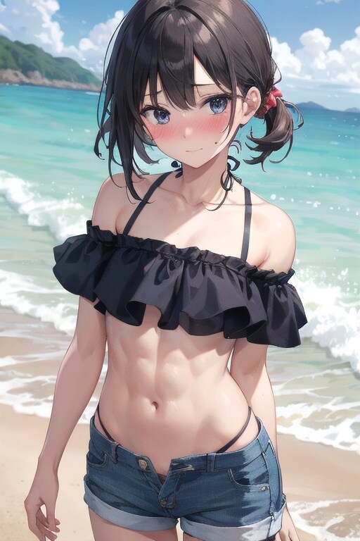 幼なじみと海に遊びに来たら、僕よりも腹筋が割れていた件について
