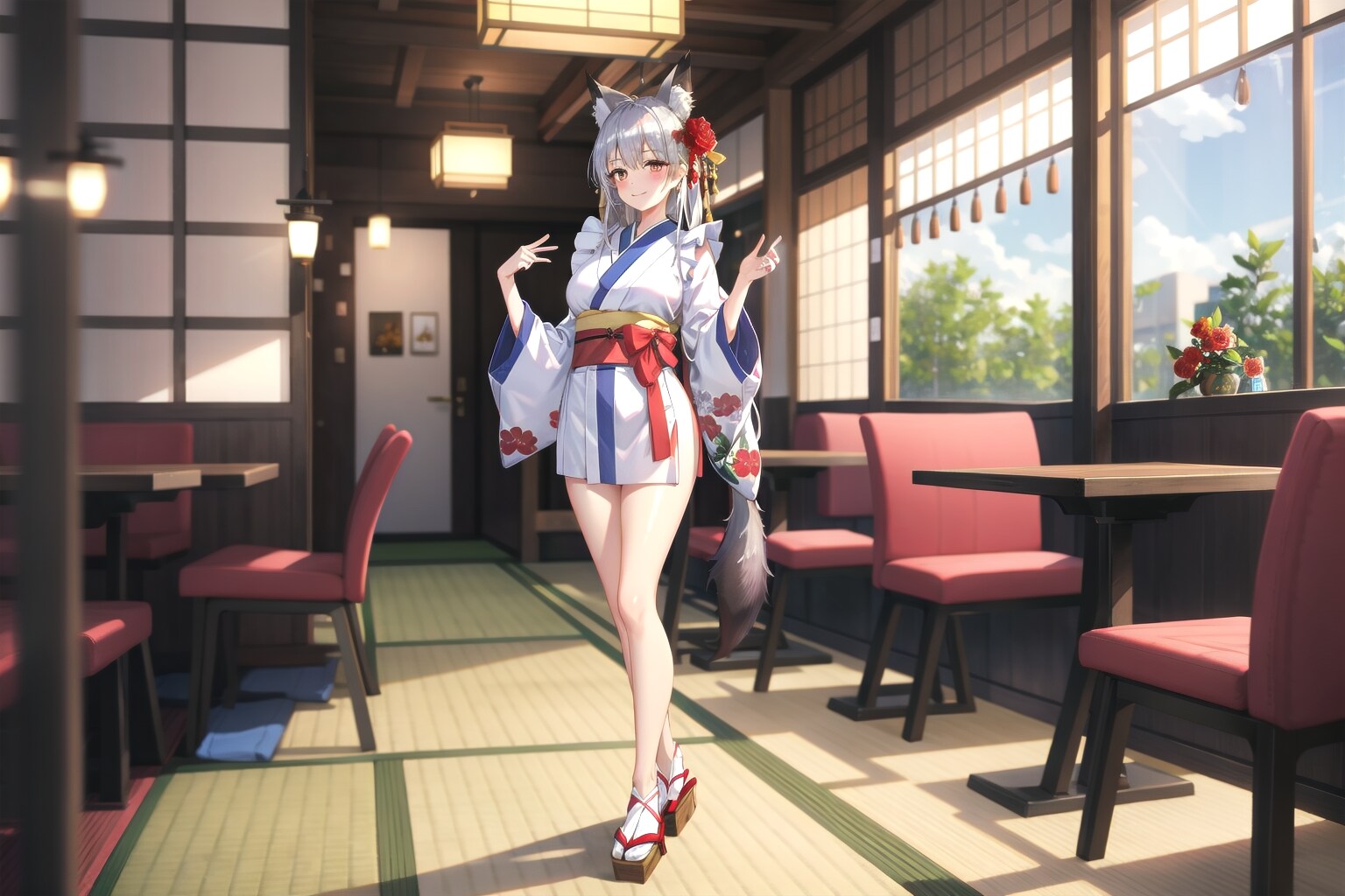 和風メイドで