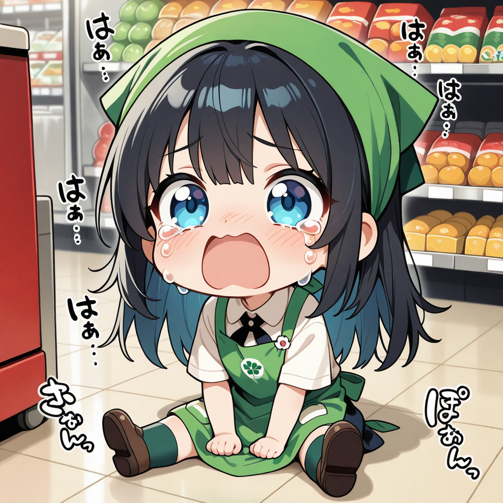 ちび過ぎるスーパーの店員