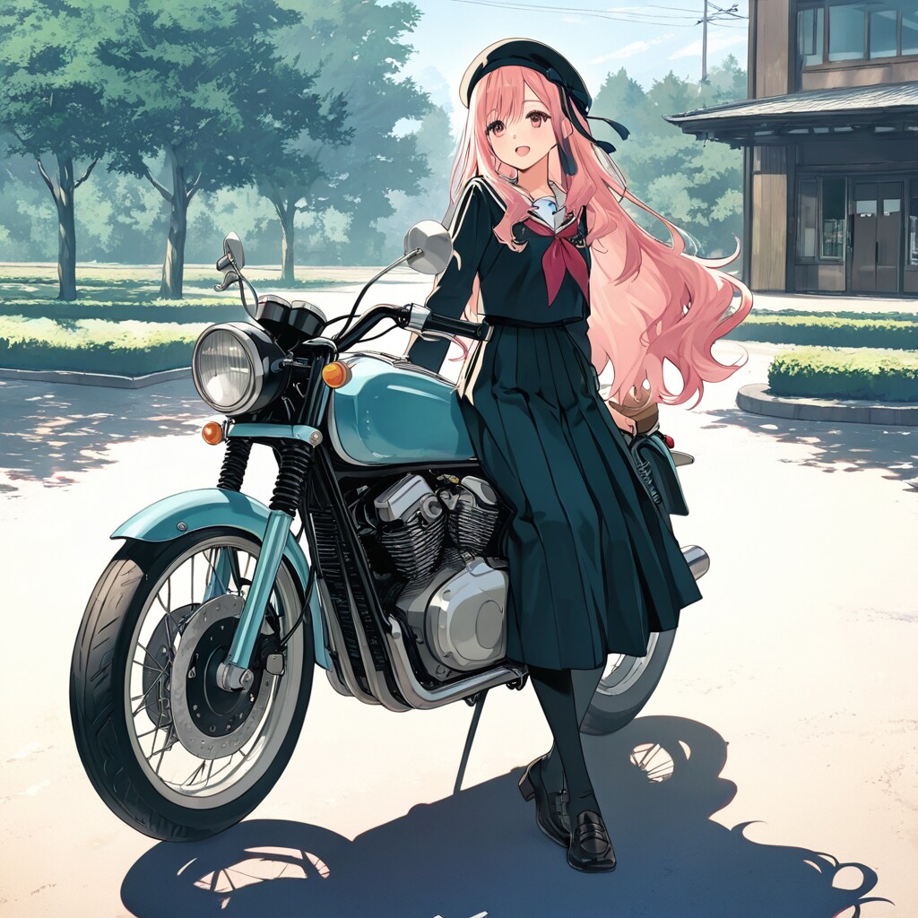 バイク好きだった彼女 | の人気AIイラスト・グラビア