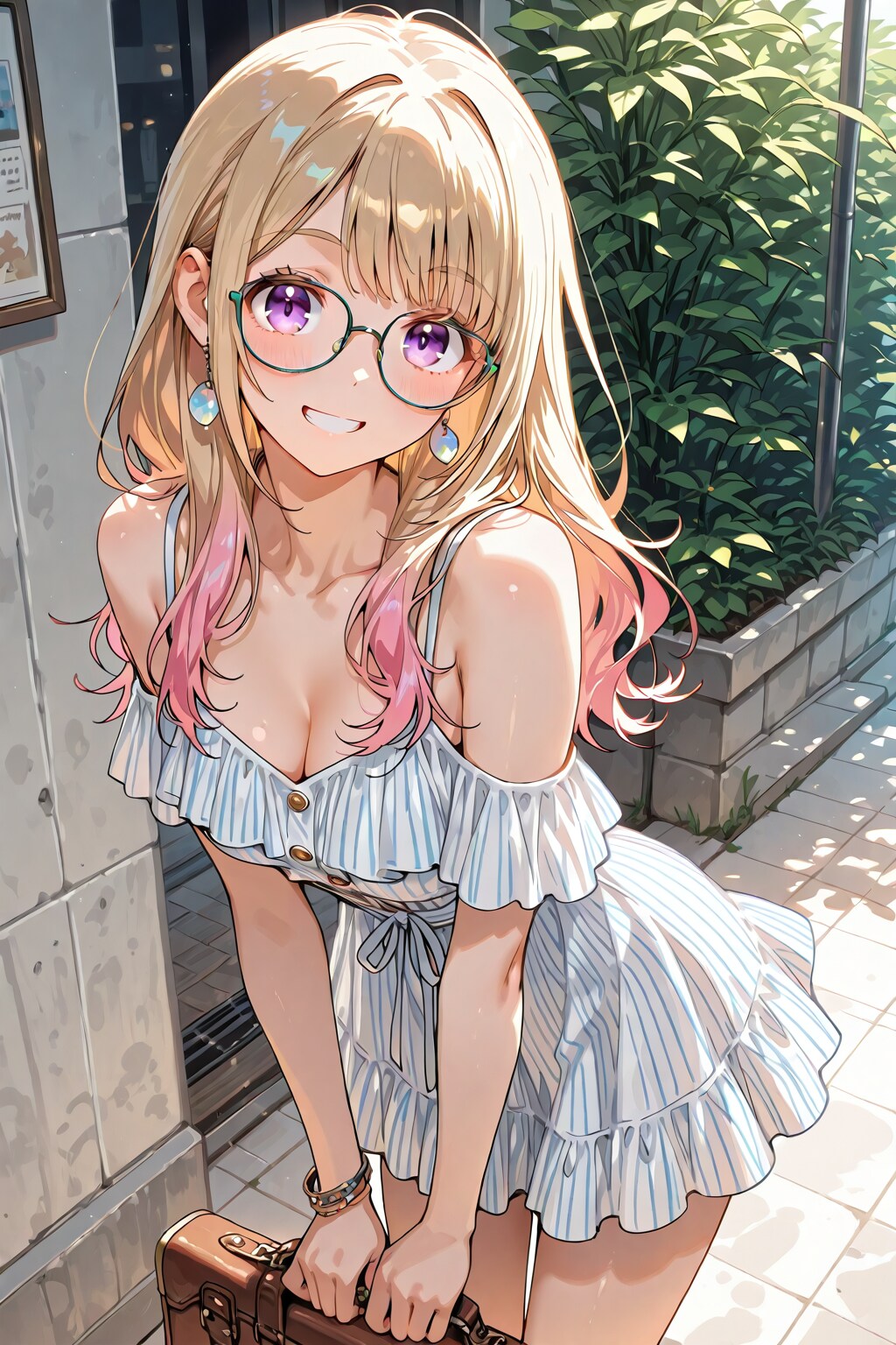 メガネ美少女