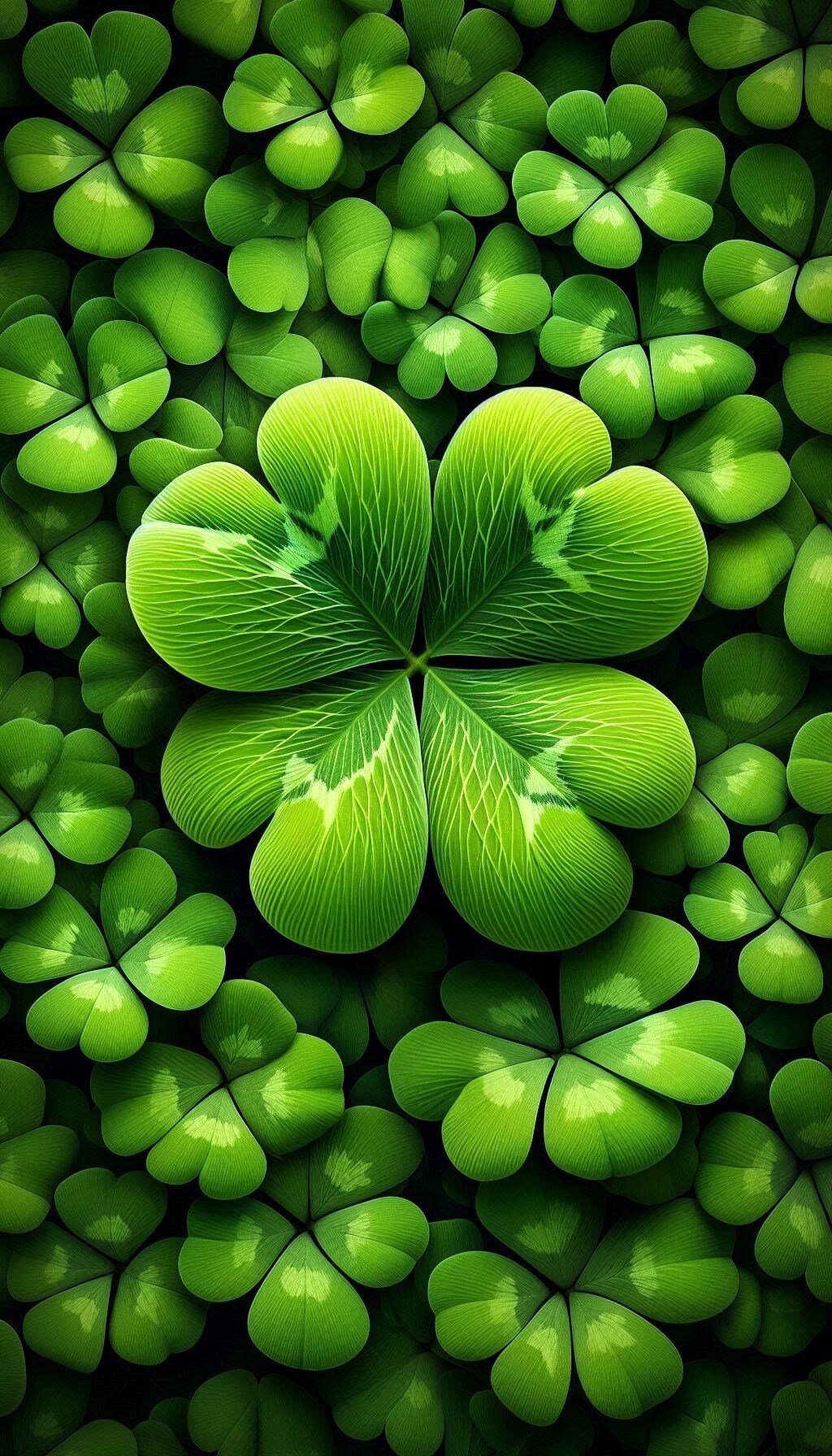 ２	希望、幸福、愛情、健康　四つ葉の願い