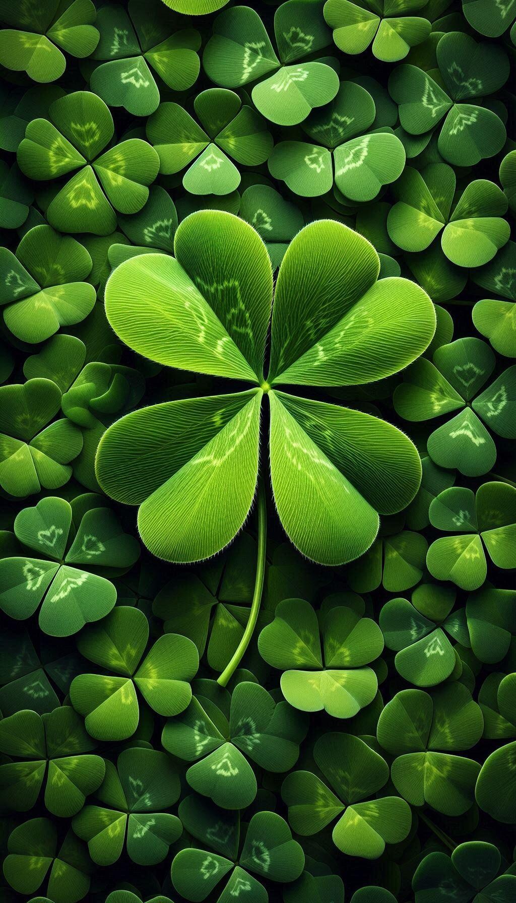 ２	希望、幸福、愛情、健康　四つ葉の願い