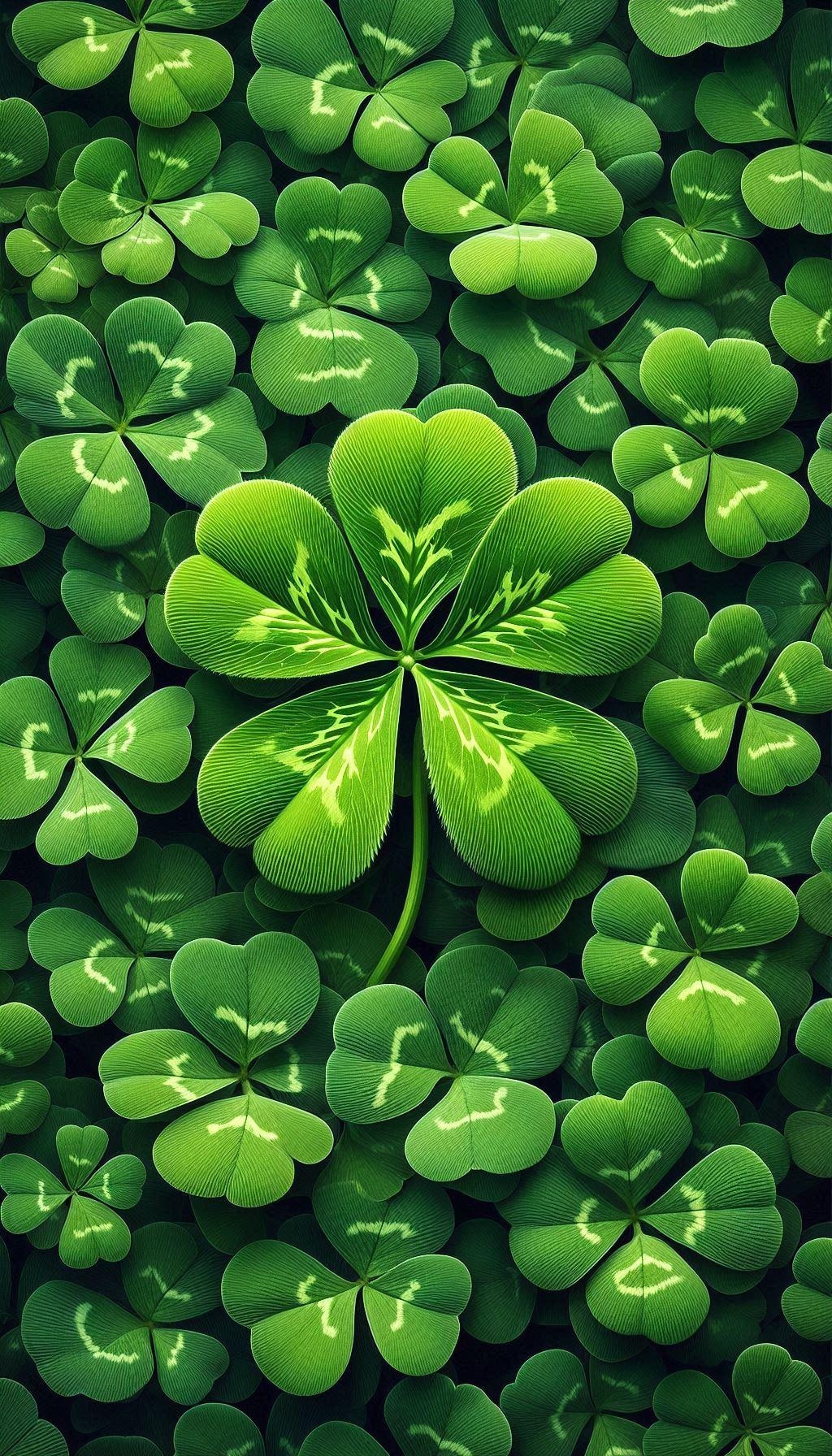 ２	希望、幸福、愛情、健康　四つ葉の願い