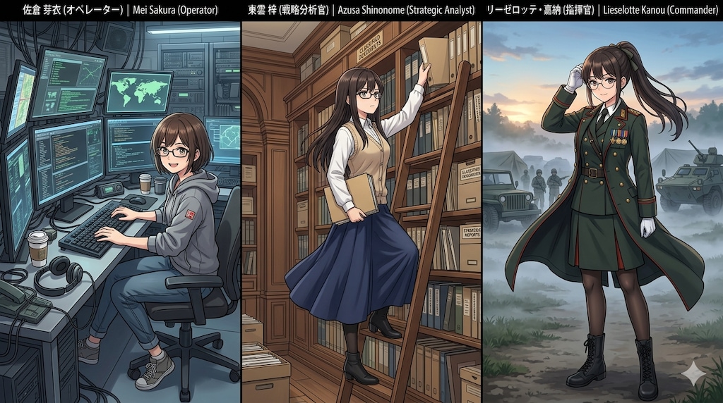 3人のスペシャリスト