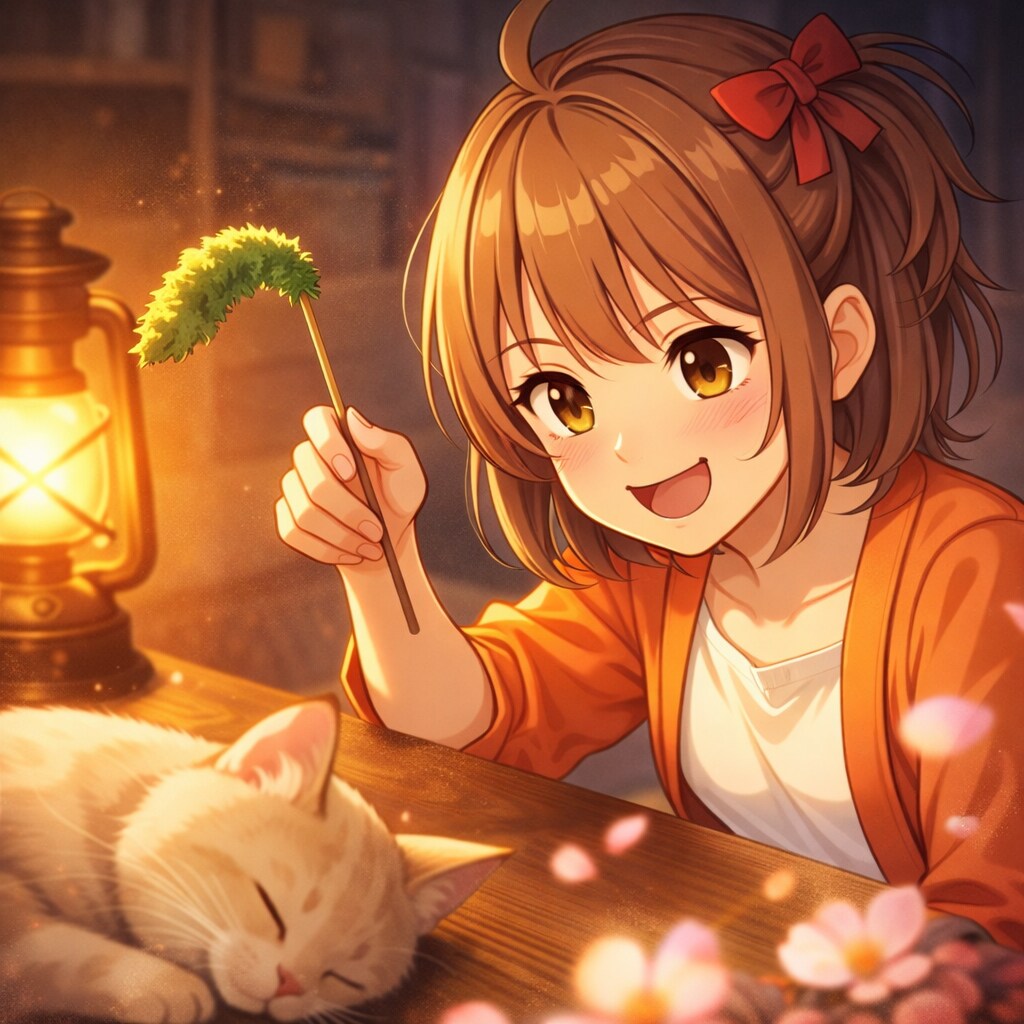 猫耳寝込みを襲う