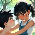 褐色少女×陰キャ男子のインピオ 2枚目