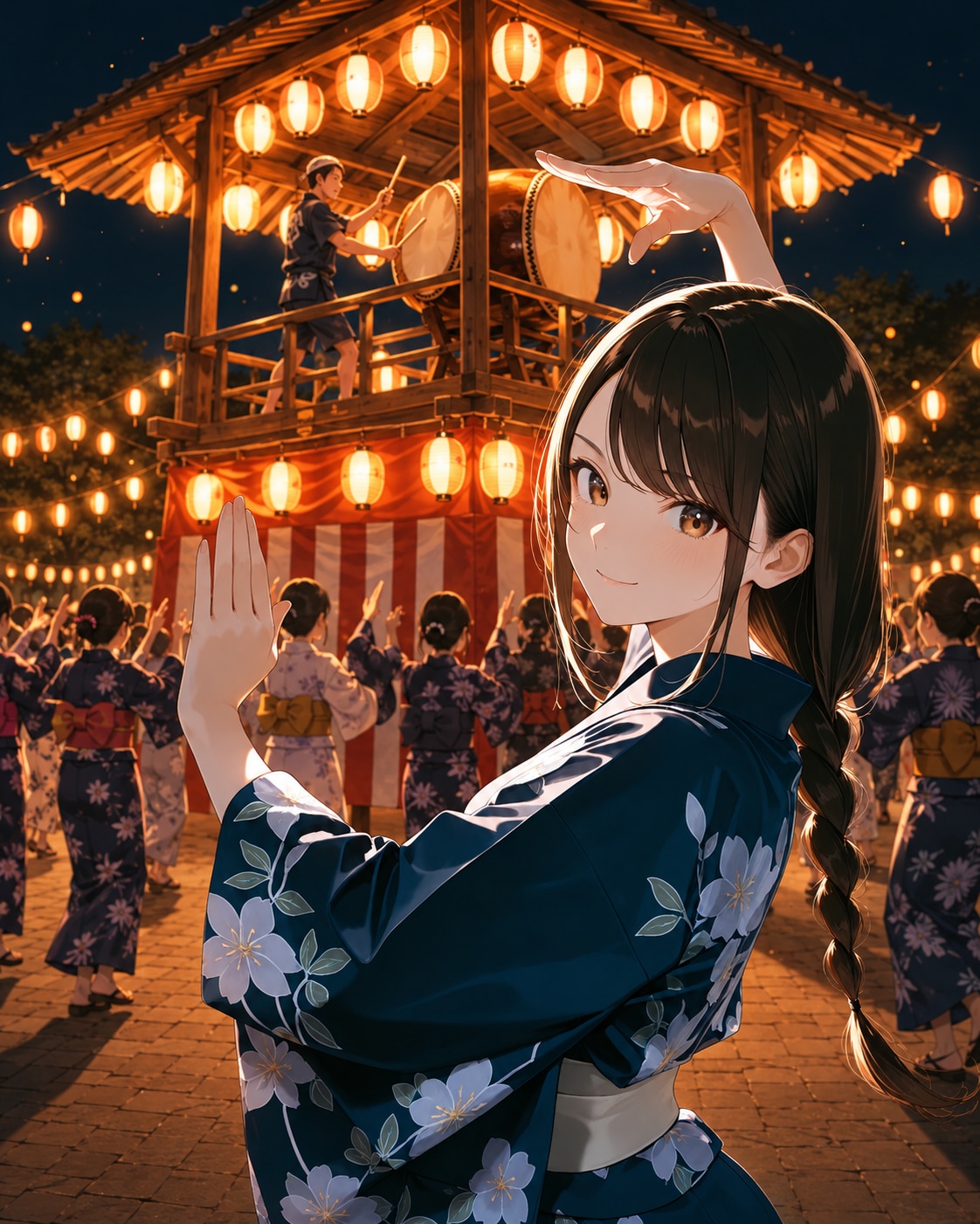 盆踊りだぞ、ハッ。